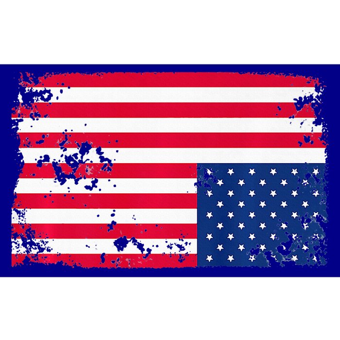 Distress Upside Down American Flag Bumper Sticker