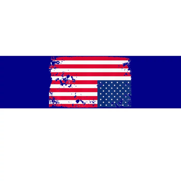 Distress Upside Down American Flag Bumper Sticker