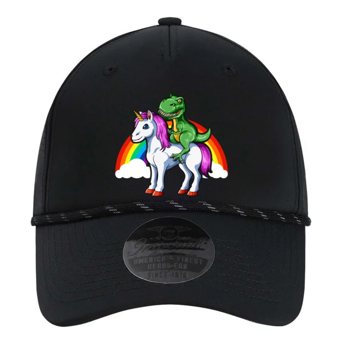 Dinosaur Unicorn Dinosaur Riding Unicorn T Rex Rainbow Gift Performance The Dyno Cap