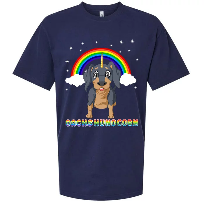 Dachshund Unicorn Sueded Cloud Jersey T-Shirt