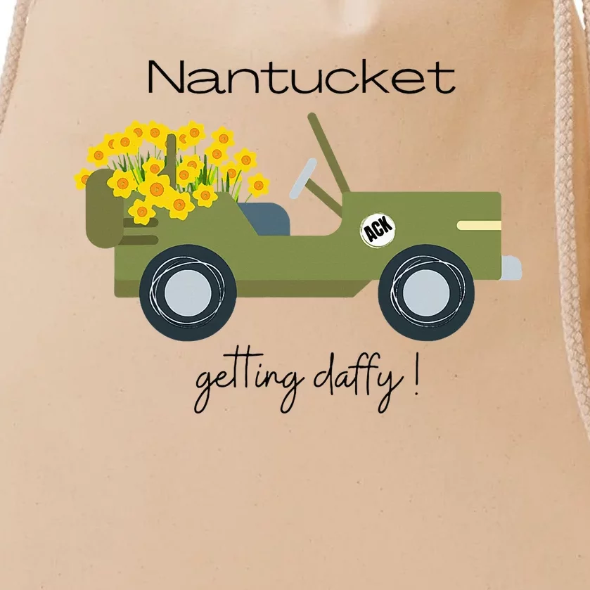 Daffodils Upon Daffodils Nantucket Drawstring Bag