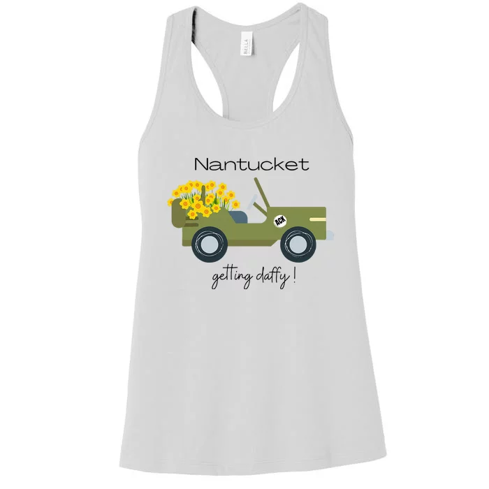 Daffodils Upon Daffodils Nantucket Women's Racerback Tank