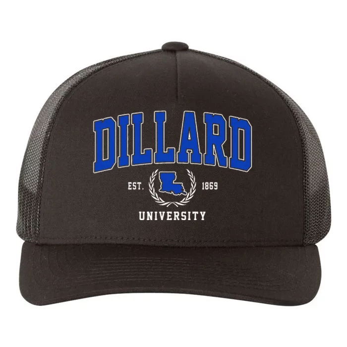 Dillard University Yupoong Adult 5-Panel Trucker Hat