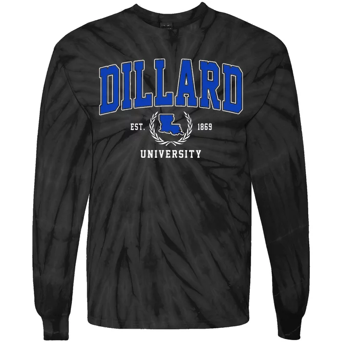 Dillard University Tie-Dye Long Sleeve Shirt