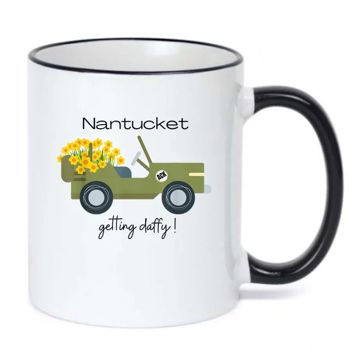 Daffodils Upon Daffodils Nantucket Getting Ack Black Color Changing Mug