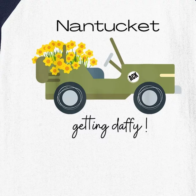 Daffodils Upon Daffodils Nantucket Getting Ack Baseball Sleeve Shirt