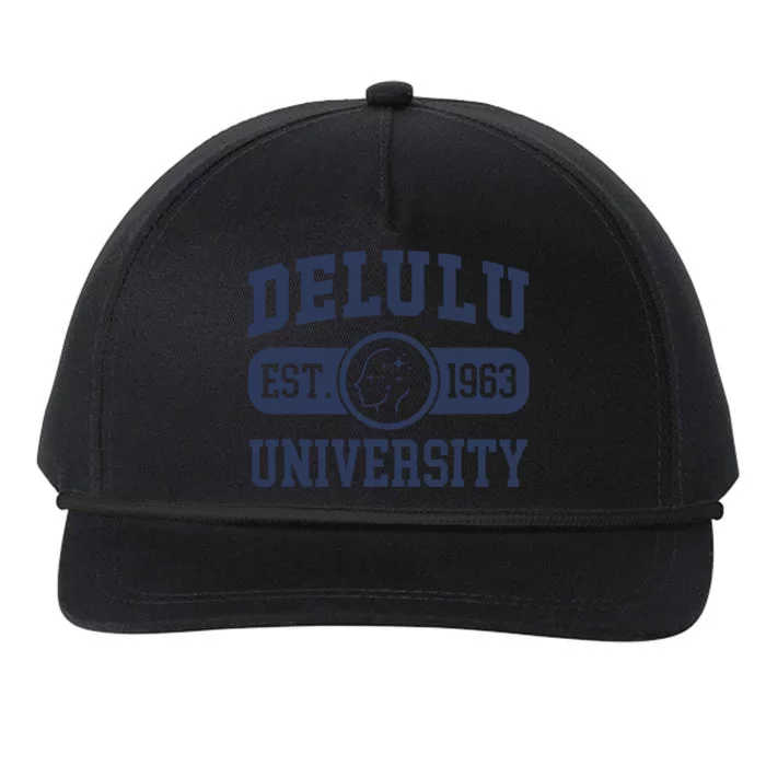 Delulu University Snapback Five-Panel Rope Hat