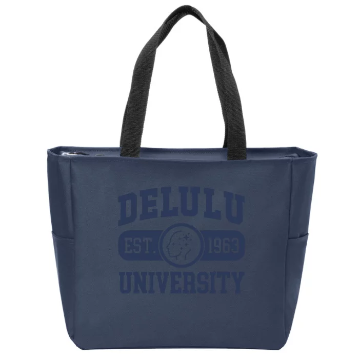 Delulu University Zip Tote Bag