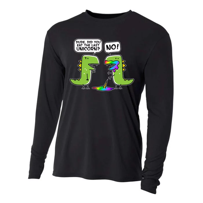 Dude Did You Eat The Last Unicorn? Cooling Performance Long Sleeve Crew