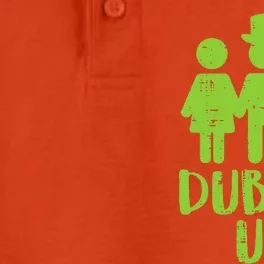 Dublin Up Funny St Patricks Day Irish Drinkin Team Dry Zone Grid Performance Polo