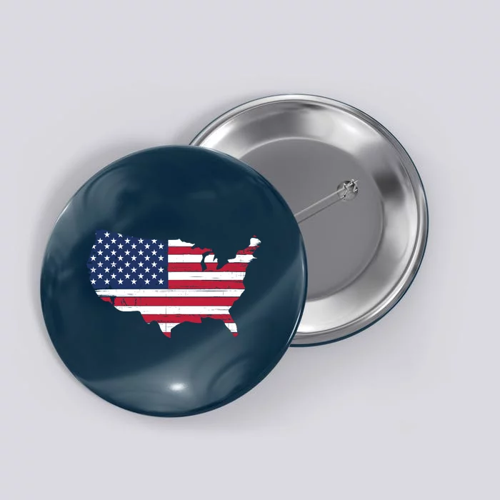 Distressed Usa Flag 4th Of July Usa Flag Pro American 4th Of July American Flag Button