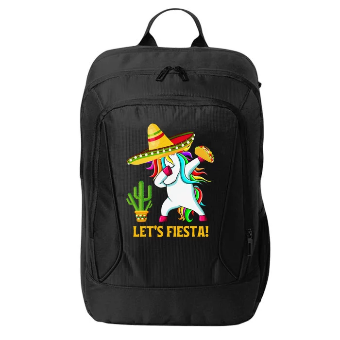 Dabbing Unicorn Funny Cinco De Mayo LetS Fiesta City Backpack