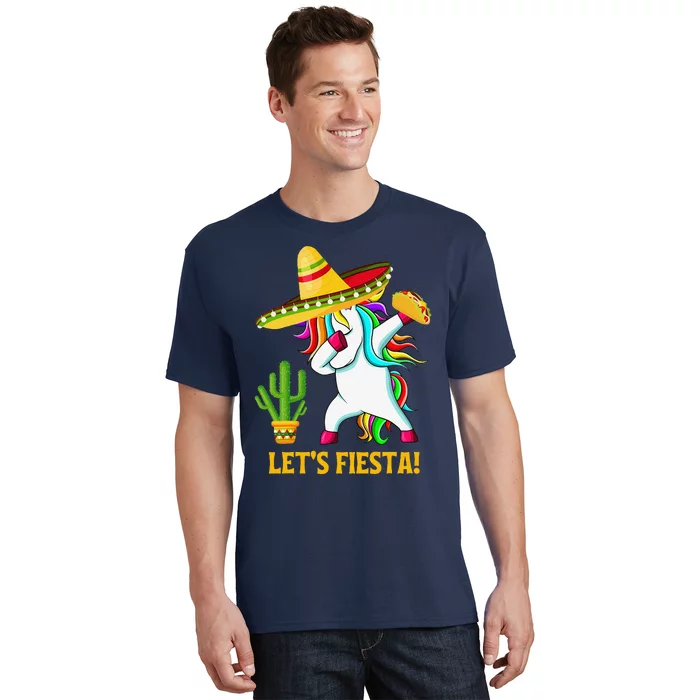 Dabbing Unicorn Funny Cinco De Mayo LetS Fiesta T-Shirt