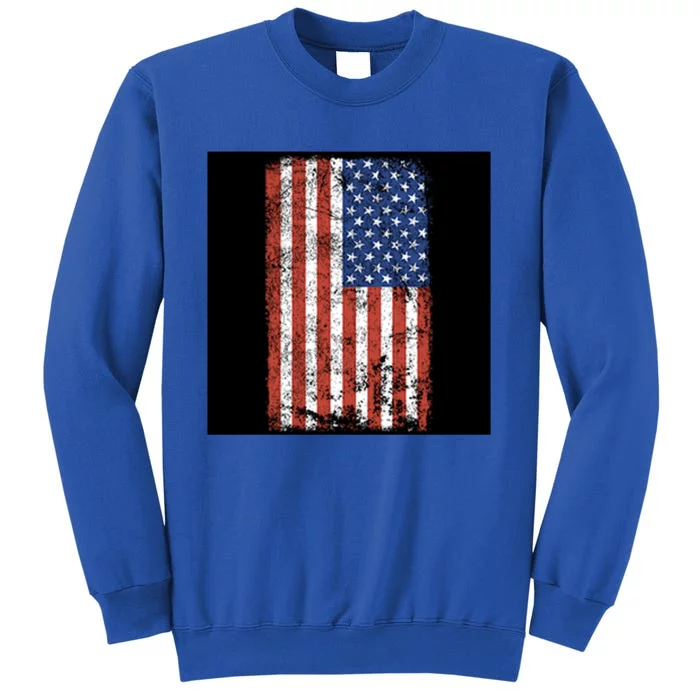 Distressed Us Flag Gift Sweatshirt