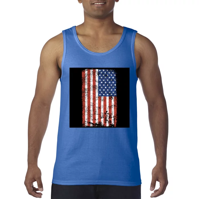 Distressed Us Flag Gift Tank Top