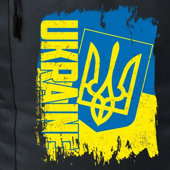 Distressed Ukraine Flag Stand With Support Ukraine Daily Commute Backpack