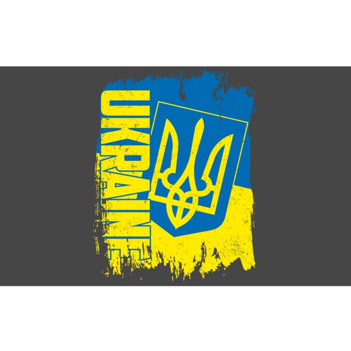 Distressed Ukraine Flag Stand With Support Ukraine Bumper Sticker