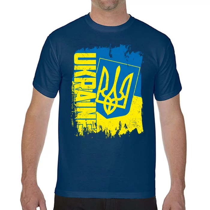 Distressed Ukraine Flag Stand With Support Ukraine Comfort Colors T-Shirt