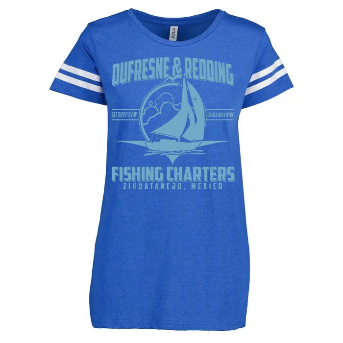 Dufresne And Redding Fishing Charters Zihuatanejo Mexico Enza Ladies Jersey Football T-Shirt