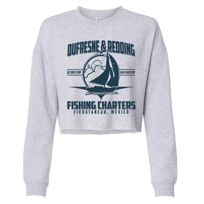 Dufresne And Redding Fishing Charters Zihuatanejo Mexico Cropped Pullover Crew