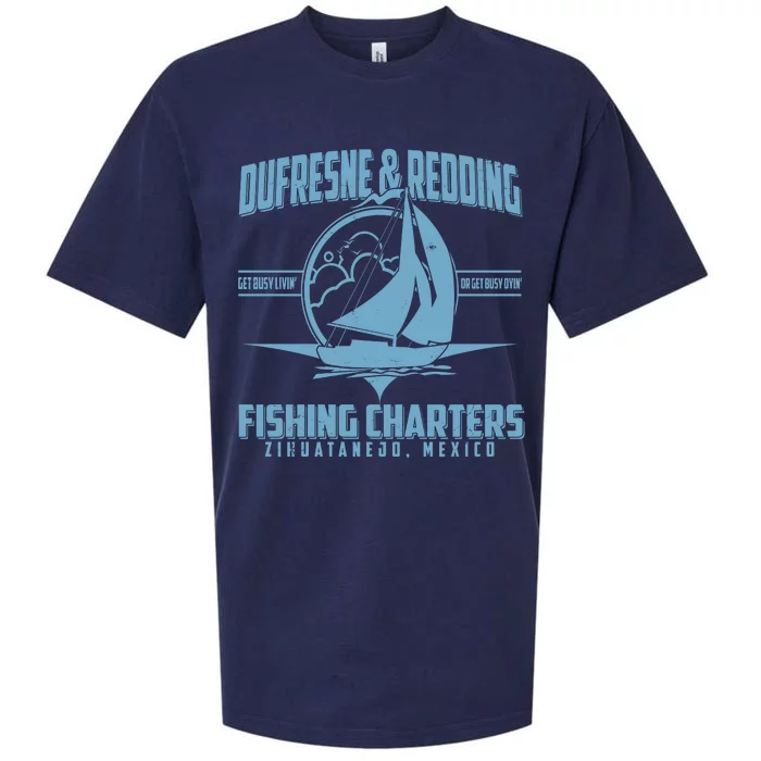 Dufresne And Redding Fishing Charters Zihuatanejo Mexico Sueded Cloud Jersey T-Shirt