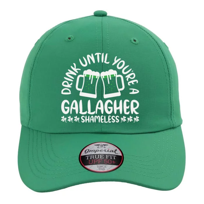 Drink Until Gallagher Cool Funny St Patricks Day The Original Performance Cap