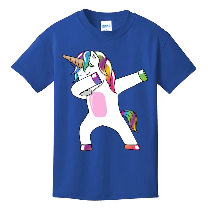 Dabbing Unicorn Gift Dab Dance Great Gift Rainbow Unicorn Gift Kids T-Shirt