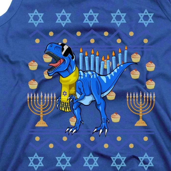 Dinosaur Ugly Hanukkah Sweater Orah Chanukah Gift Tank Top