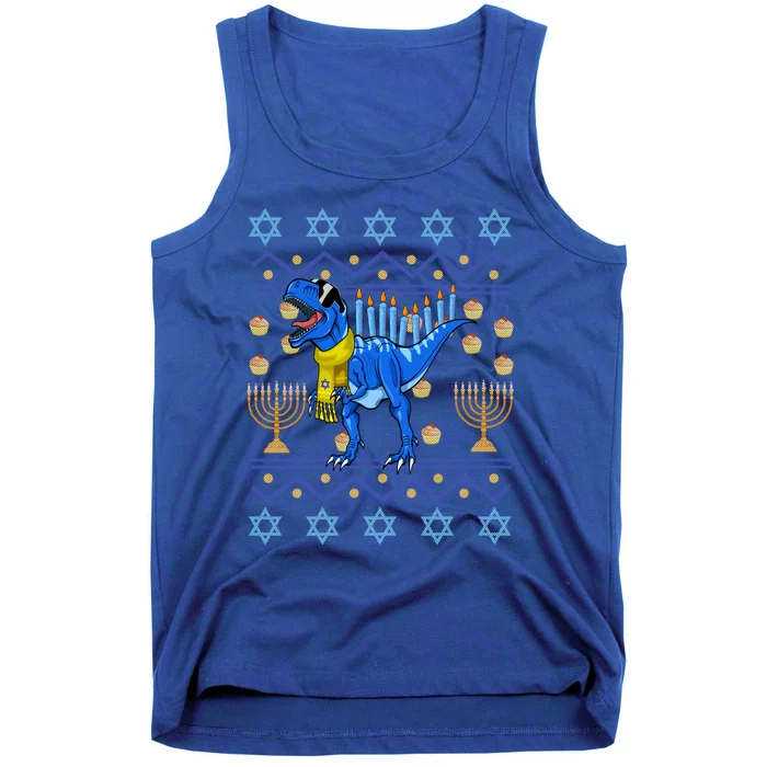 Dinosaur Ugly Hanukkah Sweater Orah Chanukah Gift Tank Top