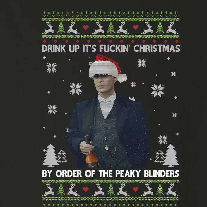 Drink Up Its Fuckin Christmas By Order Ugly Merry Fookin Christmas Toddler Long Sleeve Shirt