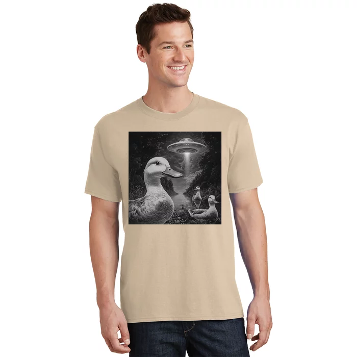 Ducks & Ufos Lakeside Encounter Funny Duck Lover T-Shirt