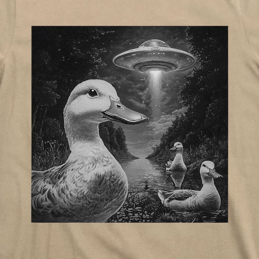 Ducks & Ufos Lakeside Encounter Funny Duck Lover T-Shirt