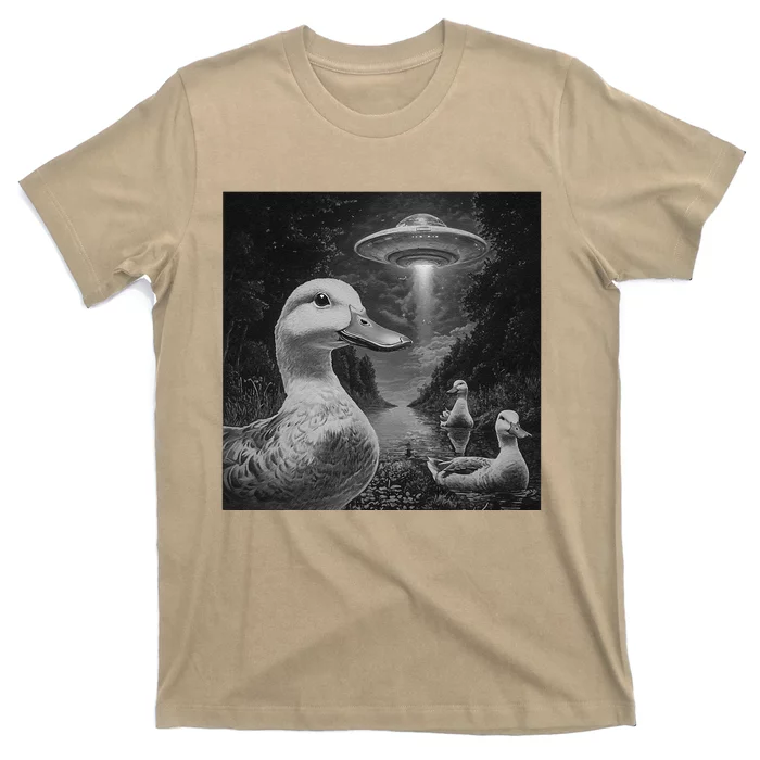 Ducks & Ufos Lakeside Encounter Funny Duck Lover T-Shirt