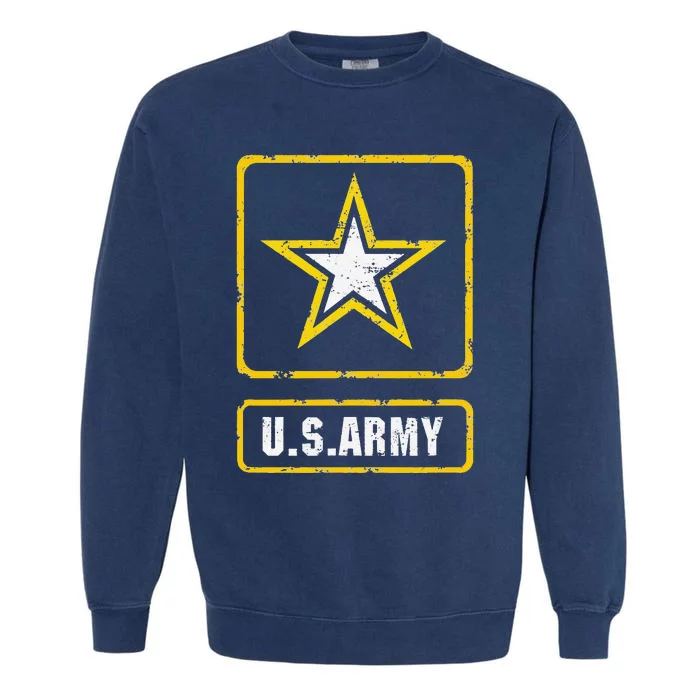 Distressed U.S.Army Logo Vintage US Military Garment-Dyed Sweatshirt