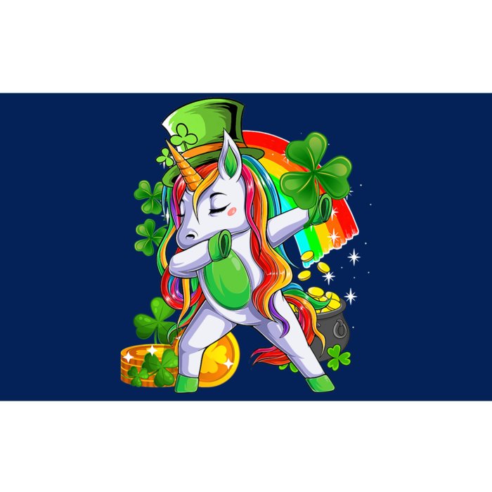 Dabbing Unicorn Leprechaun Shamrock Lepricorn Irish Girl Bumper Sticker