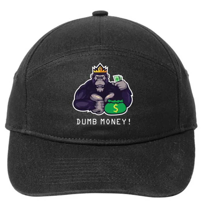 Dumb Money Ape 7-Panel Snapback Hat