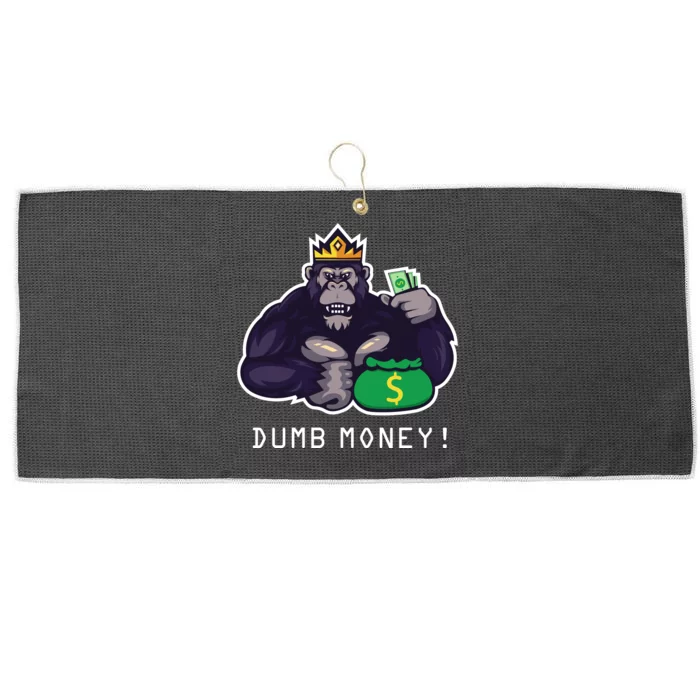 Dumb Money Ape Large Microfiber Waffle Golf Towel