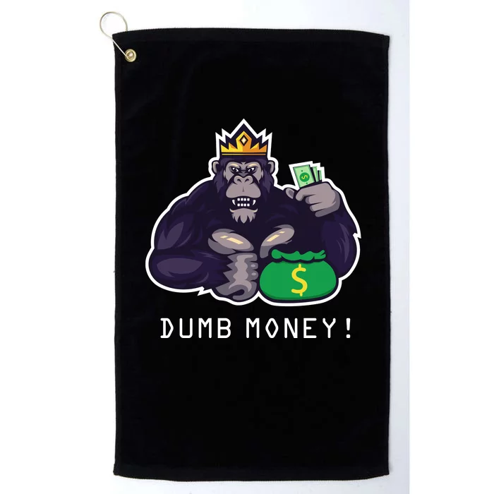 Dumb Money Ape Platinum Collection Golf Towel