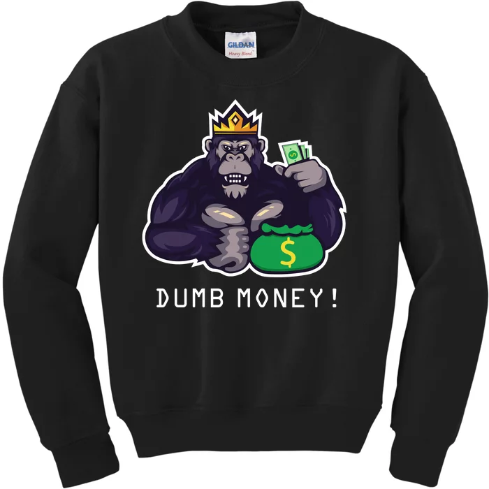 Dumb Money Ape Kids Sweatshirt