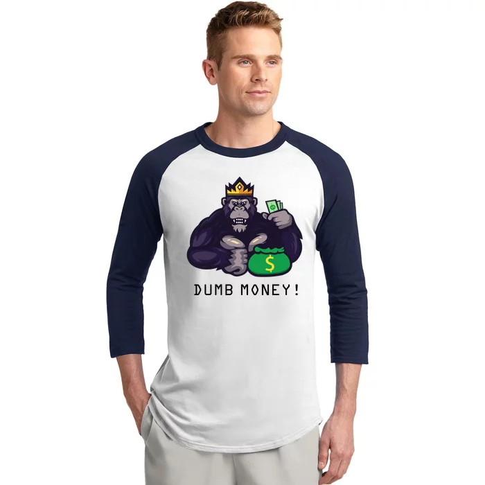 Dumb Money Ape Baseball Sleeve Shirt