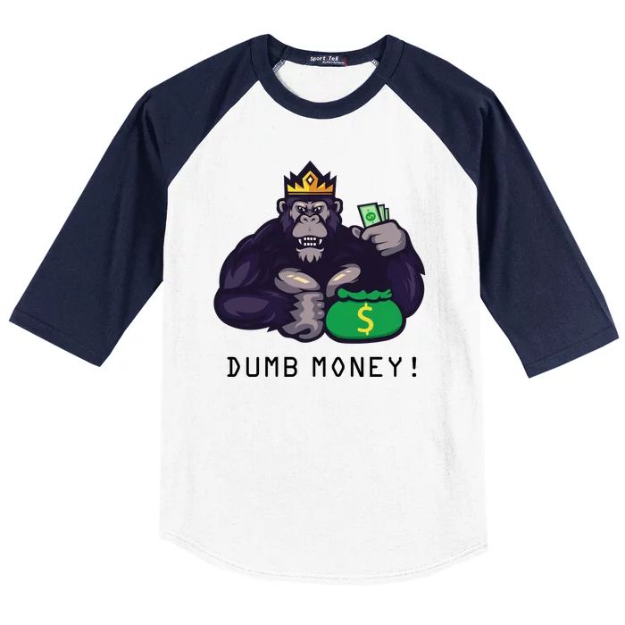 Dumb Money Ape Baseball Sleeve Shirt