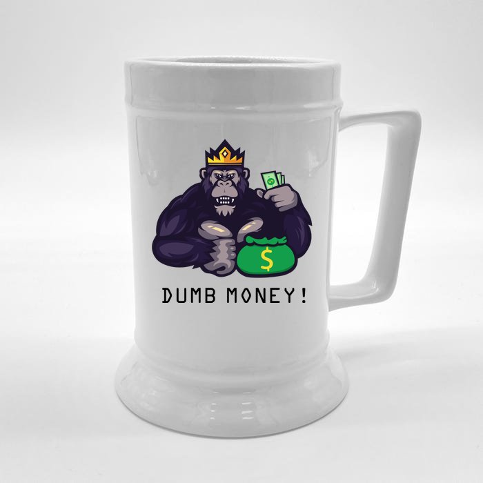 Dumb Money Ape Front & Back Beer Stein