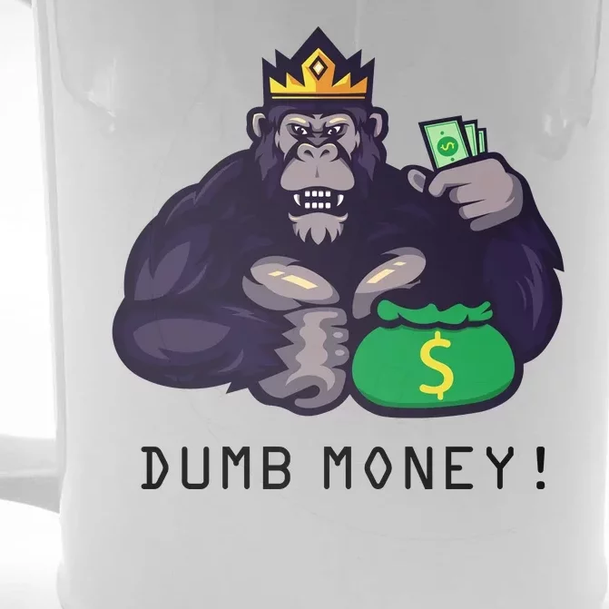 Dumb Money Ape Front & Back Beer Stein