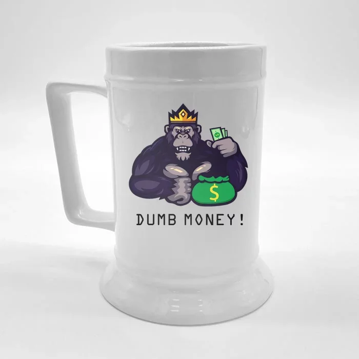 Dumb Money Ape Front & Back Beer Stein