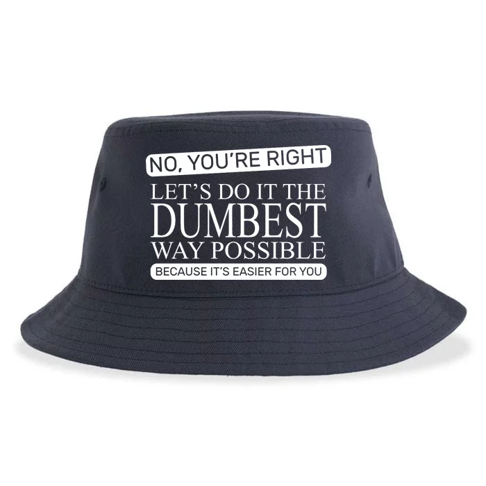 Dumbest Way Possible Sustainable Bucket Hat