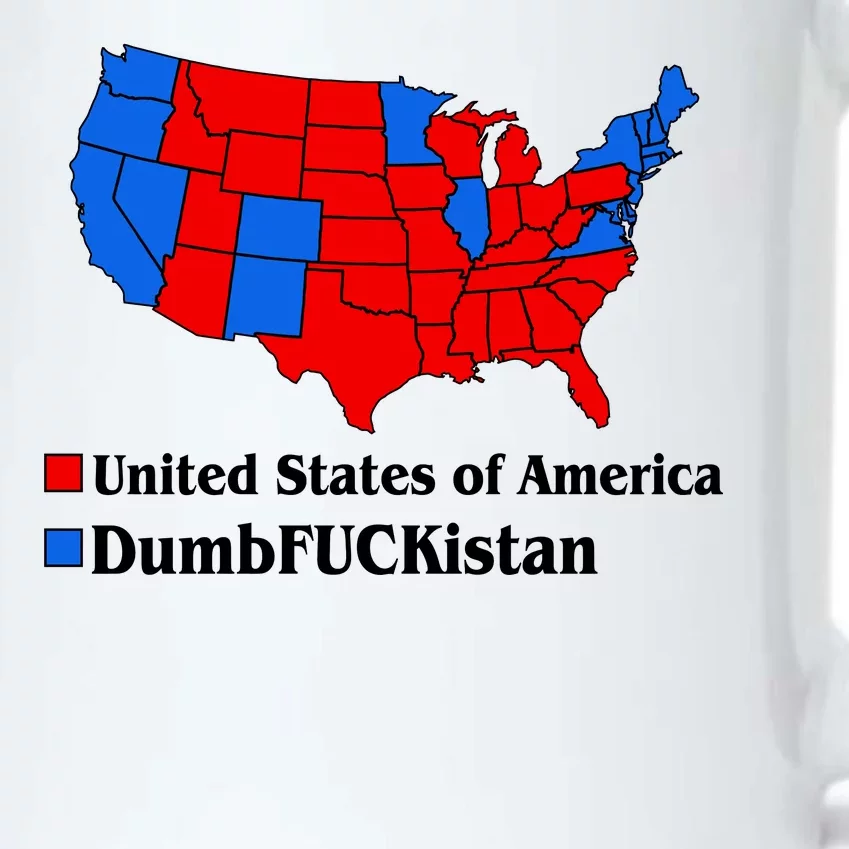 DumbFUCKistan Vs. United States of America Election Map Republicans Black Color Changing Mug