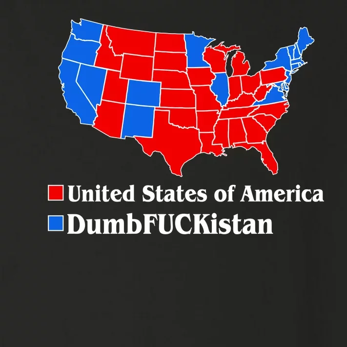 DumbFUCKistan Vs. United States of America Election Map Republicans Toddler Long Sleeve Shirt