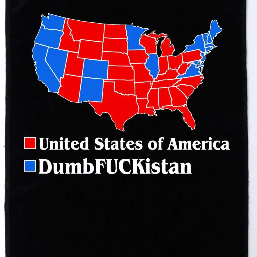 DumbFUCKistan Vs. United States of America Election Map Republicans Platinum Collection Golf Towel