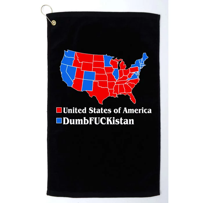 DumbFUCKistan Vs. United States of America Election Map Republicans Platinum Collection Golf Towel