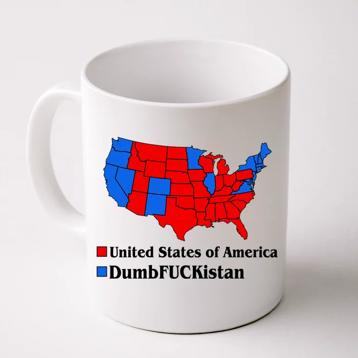 DumbFUCKistan Vs. United States of America Election Map Republicans Front & Back Coffee Mug